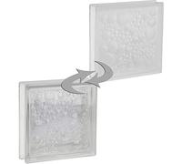 8 pezzo FUCHS vetromatton savona trasparente satinato un lato 19x19x5 cm