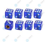 8 Pezzo You.S Plastica Blu Dado Coperture Valvole con Guarnizione per Auto Pkw