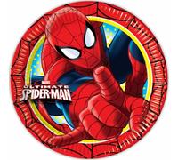8 Piatti Grandi in cartoncino 23 cm Ultimate Spider Man