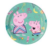 8 Piatti Piccoli in Cartone Peppa Pig 20 cm - Multicolore - Taglia Unica