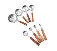 8 Piccole Tazze Misurazione Cucchiai Caffettiere Cucchiaio Acciai Inossidabile Per Tè Caffè Farina Zucchero Coffee Scoops Cucina Utensile Da Cucina