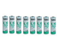 8 pile stilo AA SAFT Batterie x allarme litio LS14500 14500 3,6V 2600mAh