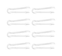 8 Pinze per Ghiaccio in Plastica - Mini Pinze Trasparenti da 16 cm per Pranzo, Buffet, Barbecue, Dessert
