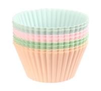 8 pirottini in silicone per muffin, riutilizzabili, per torte fai da te e torte al cioccolato