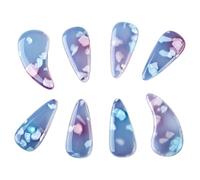 8 Plettri per Dita Guzheng da 3 Cm, 8 Pezzi, Coperture per Unghie Riutilizzabili in Polimero Siliconico per Accessori Guzheng (Colore giada),Altri accessori per strumenti a corda