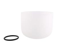 8 Pollici 432Hz Singing Bowl Perfect Sound Note una Meditazione di Cristallo al Quarzo Satinato Terzo Occhio con in Gomma