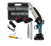 8 Pollici Mini Motosega a Batteria 2000mAh Brushless, Sega a Batteria per Potatura con Oliatore Automatico, 2 Batterie e Caricatore, Motosega Elettrica Per il Taglio del Legno