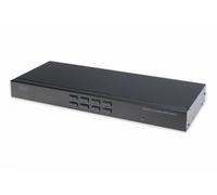 8 port Combo KVM switch, 1 user, 8 PCs, IP function module slot