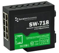 8 Porta Indurito Industriale Non Gestito Gigabit Ethernet Switch din Montabile