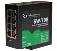 8 Porta Industriale Non Gestito Interruttore Ethernet,din Montabile - BRAINBOXES