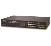 Planet FGSD-1008HPS switch di rete Fast Ethernet (10/100) Nero 1U Connessione Ethernet, supporto alimentazione tramite porta (PoE) - Interruttori di rete (Fast Ethernet (10/100), Full duplex,