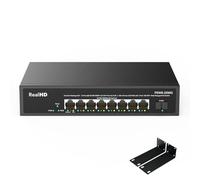 8 porte 2.5G Gigabit PoE Web Commutatore gestito con 10G SFP, IEEE 802.3af/at PoE 135W, supporto WiFi6 AP, NAS, PoE Camera NVR