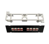 8 porte per pannello in fibra ottica RJ45 Networking montaggio a parete Staffa rack Adattatore per montaggio a parete Risparmio di spazio