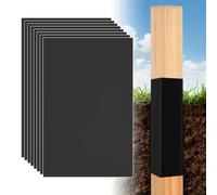 8 protezioni per pali di recinzione, 16,7 x 10,4 cm, impermeabili, protezione per legno, per recinzioni quadrate da 7,6 x 7,6 cm a 10,2 x 10,2 cm e 7,6 cm a 12,7 cm, rotonde e regolabili