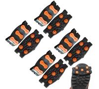 8 punte antiscivolo per scarpe, con cinghie regolabili, per escursioni, pesca, arrampicata, passeggiate in inverno, uomini, donne