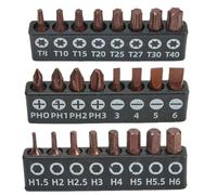 8 punte per cacciavite PH Torx da 25 mm, in lega di acciaio, magnetiche, per trapani elettrici, progetti domestici fai da te e luoghi di lavoro