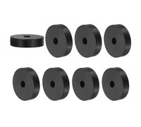 8 Pz 0.3\"ID x 1.6\"OD x 0.4\"T Spacer Gomma per Multi Scopi