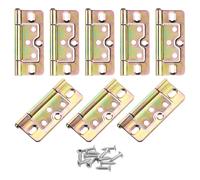 8 pz 3x1,4" cerniere per porte non a mortasa antirumore placcatura, colore zinco