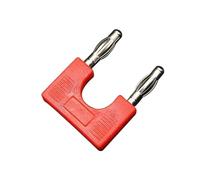 8 pz/4mm Spina A Banana Connettore Elettrico Spina di Cortocircuito Terminale Coppia Adattatore Ponticello Presa Della Linea di Prova Dello Strumento(8 Black)