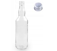 8 pz. Bottiglie monopolio 500 ml + tappi ARGENTO per vodka, liquori, succhi d...