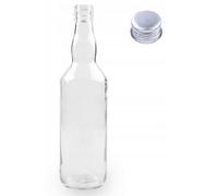 8 pz. Bottiglie monopolio 700 ml + tappi ARGENTO per vodka, liquori, succhi d...