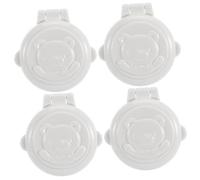 8 Pz cappuccio di protezione forno protezione fornello a prova di bambino auto serrature prevenire i dispositivi di pressione coperchi di protezione dei pulsanti addominali bianca Hohopeti