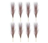 8 Pz Erba Pampas Finta 17 Pollici Decor Boho Gradiente Marrone Per