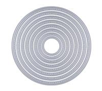 8 pz Fustelle Stencil Cerchio Cutting Dies per DIY Scrapbooking Album di Carta del Mestiere Biglietti per Goffratura