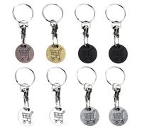 8 Pz Gettoni In Metallo Moschettone Gettoni Trolley Carrello Della Spesa Del Regno Unito Monete Gettoni Tram Gettoni Trolley Portachiavi Trolley