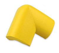 8 Pz/lotto 55 * 55mm Angolo di protezione per bambini Tavolo morbido Scrivania Angolo di sicurezza per bambini Guardie di sicurezza per bambini, giallo