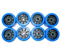 8 PZ RULLO LATERALE RICAMBIO PER CARRELLO BARCA DIAMETRO 100 MM BLU 0203111