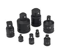 8 pz Socket Convertor Adattatore Riduttore Convertitore Adattatore Set 1/4 "3/8" 1/2" 3/4" 1" con una custodia in plastica rossa