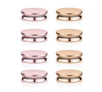 8 Pz Spille Magnetiche per Sciarpe, Multiuso Anti-intoppo Clip magnetica per Sciarpa Chiusura Magnetica per Sciarpa Magneti per Sciarpa per la Testa per Donne Abbigliamenti (Oro, Rosa)