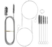 8 Pz Stura Lavandini e Scarichi, Sonda Sturatubi, Sturalavandini Disgorgante Lavandino Stura Lavandino Strumento Professionale, Molla Sturatubi, Stura Tubi di Scarico per Pulizia Bagno Vasca Doccia