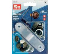 8 Qualità Bottoni per Jeans Anticato Fiore con Strumento 17 MM Manopola Ricambio