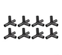 8 raccordi per tubi in PVC a 4 vie, progettati per costruire supporti per piante e telai di serre, con robusto materiale ABS per una stabilità di lunga durata (8 mm)