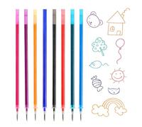 8 Refill per Penna Gel Cancellabile,compatibili con Legami,Altezza 13 cm,Inchiostro Termosensibile, Punta 0,7 mm,Per la scuola e la vita di tutti i giorni(Multicolore)