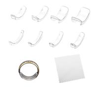 8 regolatori di dimensioni per anelli sciolti, regolatore per anelli sciolti, regolatore invisibile trasparente della dimensione degli anelli, riduttore per anelli sciolti, distanziatore per anelli