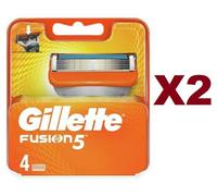 8 RICARICHE GILLETTE FUSION RICARICA LAMETTE PER RASOIO RICAMBIO - Blister da 4