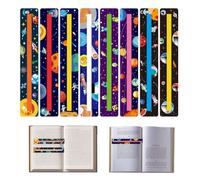 8 Righello da Lettura Bambini, Segnalibro per Dislessia, Righelli Colorati Spaziali, Segnalibri per Insegnanti, Studenti e Principianti