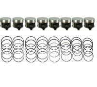 8 Rivestito Pistoni Con Polso Pins & Anelli 1959-1965 Chrysler 413 V8