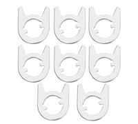 8 rondelle a camma di ricambio per serratura della porta, piastra di localizzazione a molla per la riparazione di maniglie interne, accessori per porte, 33 x 27 mm