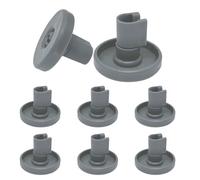 8 Rotelle Universali per Cestello Inferiori Lavastoviglie - Compatibile con AEG Favorit, Zanussi, Privileg - Gioco di Ricambio per Rotelle Usurate o Rotte