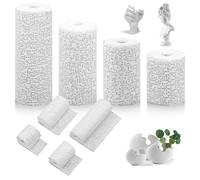 8 rotoli di cerotto di Parigi per modellismo, 5/7,5/10/15 cm x 2,7 m, kit di bendaggi in gesso delicato sulla pelle per arte, artigianato, modellismo, stampi