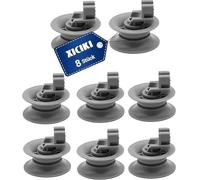 8 rotoli per cestello per lavastoviglie, ruote da 30 mm, ruote per lavastoviglie, cestello superiore, ruote per cestello superiore Bosch, Siemens, Neff, Bekolavastoviglie
