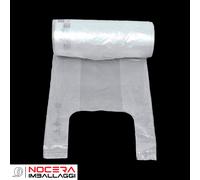 8 ROTOLI SHOPPER DI PLASTICA MEDIE BIANCHE, 27X50, 800 BUSTE SACCHI RESISTENTI