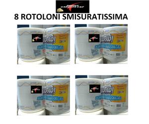 8 Rotoloni WOW Tovaglioli Bobina Asciugatutto Monorotolo 2 Veli Smisuratissima