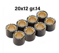 8 RULLI DIAMETRO 20X12 GR.14 APRILIA LEONARDO 250 4T LC MALOSSI 669919L