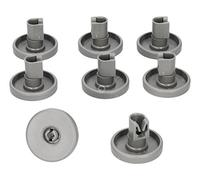 8 rulli per cestello inferiore della lavastoviglie e asse a clip per Kenwood DW551SW DW551WS DW552B DW552ISW DW552IWS DW552SW DW552W DW552WS40MM