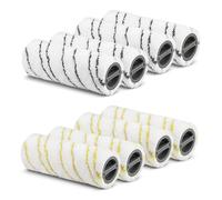 8 Rulli per Karcher FC7 FC5 FC3D FC3, Rullo per Karcher, Rulli di Ricambio Spazzole di Pulizia Accessorio Sostituzione Rulli 2.055-006.0 e 2.055-006.0 (Giallo e Grigio)